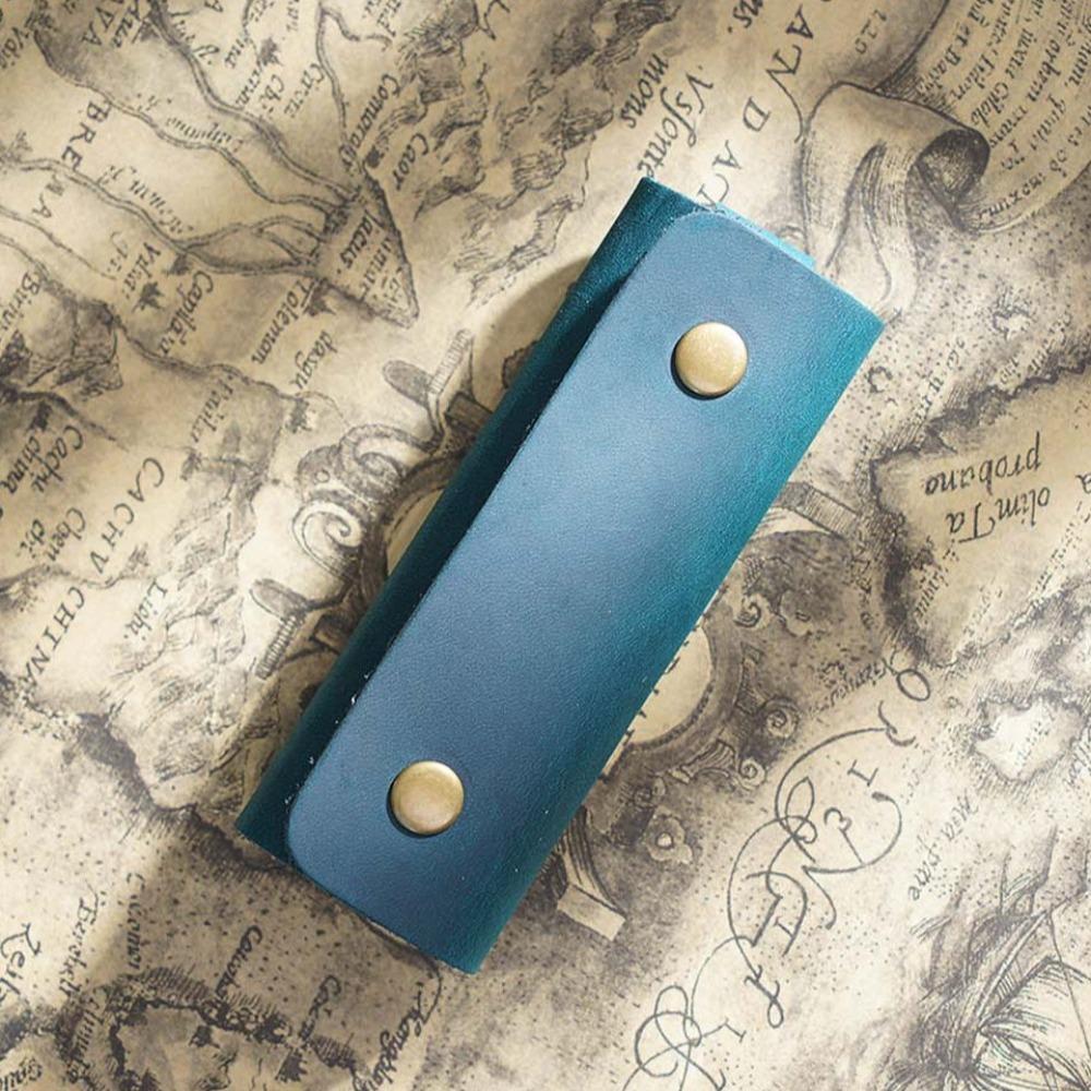 Genuine Leather Mini Key Bag Luxury Pocket Keychain Case Men Car Key Pouch Small Gifts