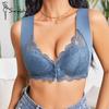 Sexy Women's Bralette Crop Top Underwear Lace Front Closure Brassiere Female Lingerie Push Up Seamless Bra