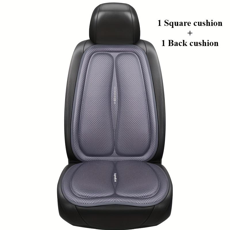 

[2 шт. Подушка для автомобильного сиденья] Набор из 2 шт. Универсальная подушка для автомобильного сиденья + накладка на спинку, Удобная с эффектом снятия давления, Летний прохладный дышащий не душный коврик 2pcs