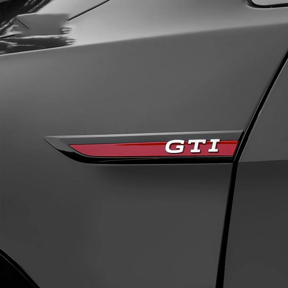 OPQ1 2026 Hot VOLKSWAGEN For Volkswagen VW GTI Golf 2 3 4 5 6 7 MK2 MK3 MK4 MK5 MK6 MK7 MK8 2Pcs Metal Car Side Fender Bumper Strip P