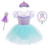 Girls' Summer Sequin Tulle Skirt Dance Costume - Chinese Dance Leotard, Ballet, and Mermaid Dress