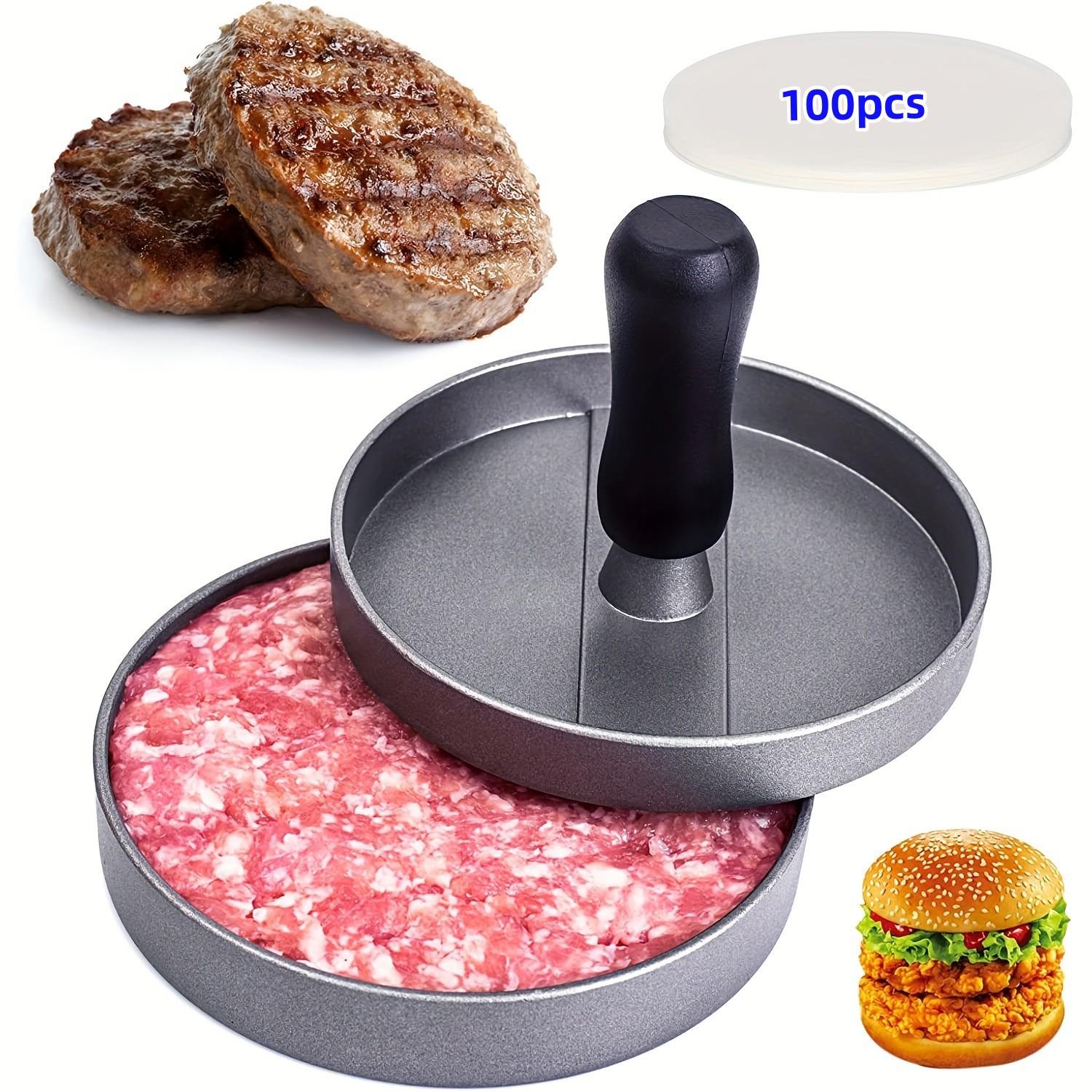 

Non-Stick Smash Burger Press Hamburger Patties Meat Masher Circular Meat Press Mold for Deli Meats Kitchen BBQ Grill