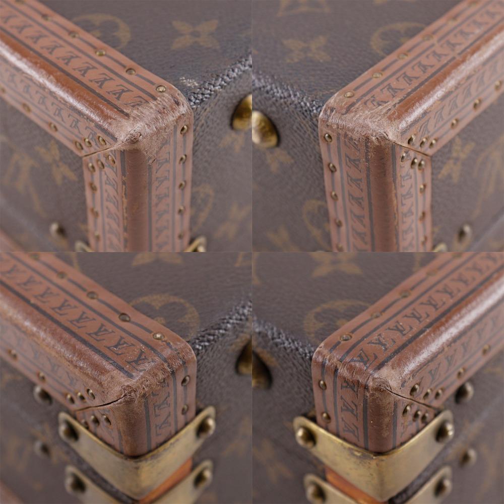 Louis Vuitton Prezidentský kufr M53012 vintage Aktovka Hnědá Monogramová plátnovina unisex Použitý