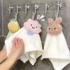 Adorable Hand Towels Cartoon Cloud Shaped Coral FleeceWashcloths Thick Ideal For Southeast Asian Toilets Bathrooms Kitchens Perfect Home Decoration