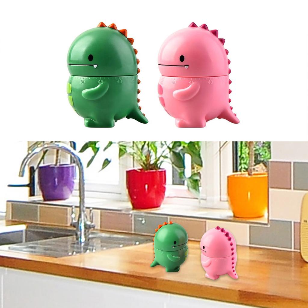 Mechanical Fashion Kitchen Timer Practical Timer Dinosaur Cooking Timers Perfect for Home Dorms and Outdoor Activities