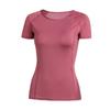Women Yoga Top Seamless Fitness Tshirt Short Sleeve Sport Shirt Gym Running Active Wear Workout Clothes Breathable Quick Dry Comfortable Femme