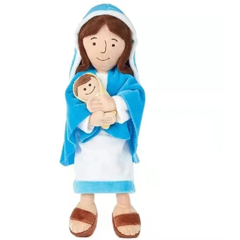 Arab Jesus Plush Toy Character Virgin Mary Stuffed Doll Christening Religious Easter Christmas Plushie Pillow Children Xmas Gift