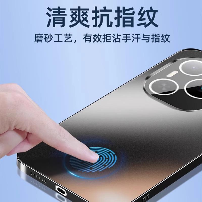 Applicable to Honor power mobile phone case electroplated matte acrylic Power lens all-inclusive anti-drop protective cover high-grade