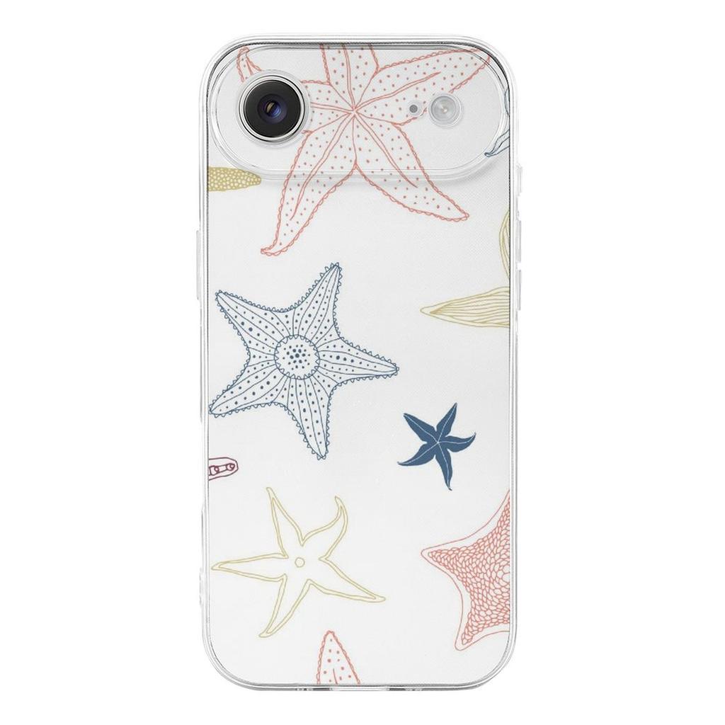 1 Pack For Iphone 17/17Air/17Pro/17ProMax Slim TPU Anti-Fingerprint Shield Case With Cushion Bumpers, Clear Body And Thin Fit