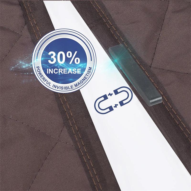 Magnetic Thermal Insulated Door Curtain Energy-Saving Privacy-Protecting Windproof Waterproof Cotton Curtain for Heater Room