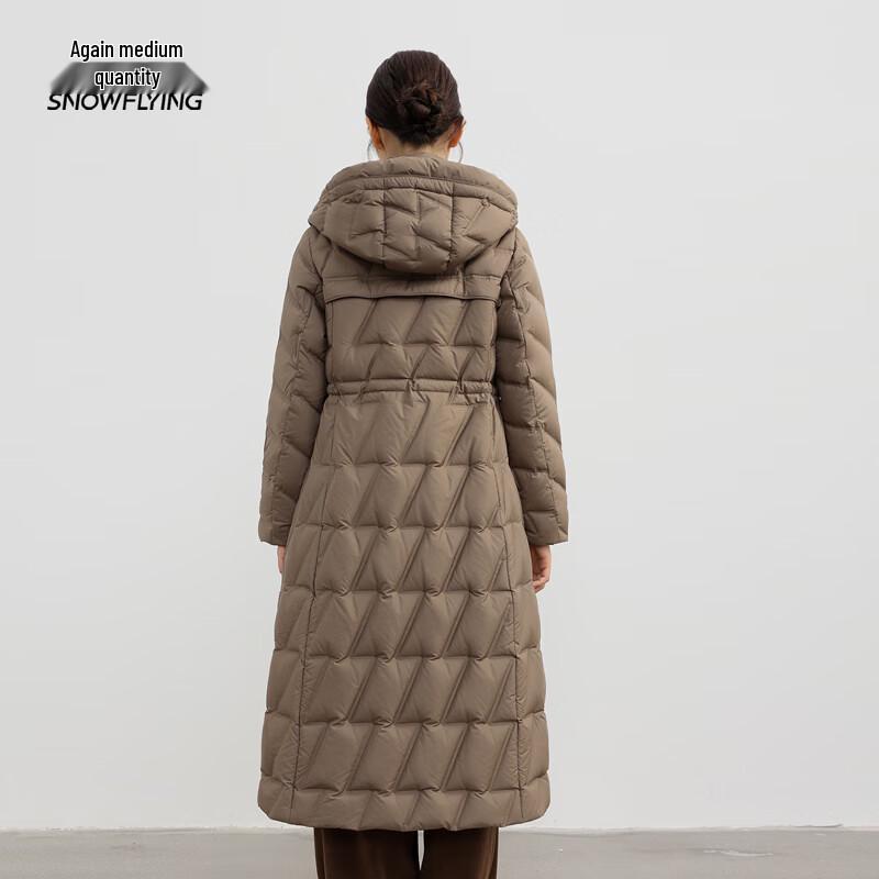 Xuezhongfei Women's Hooded Mid-length Down Jacket
