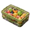 Food Storage Box Snack Box Container with Lid Large Capacity BPA Free Transparent Design Easy to Clean Divided Serving Tray