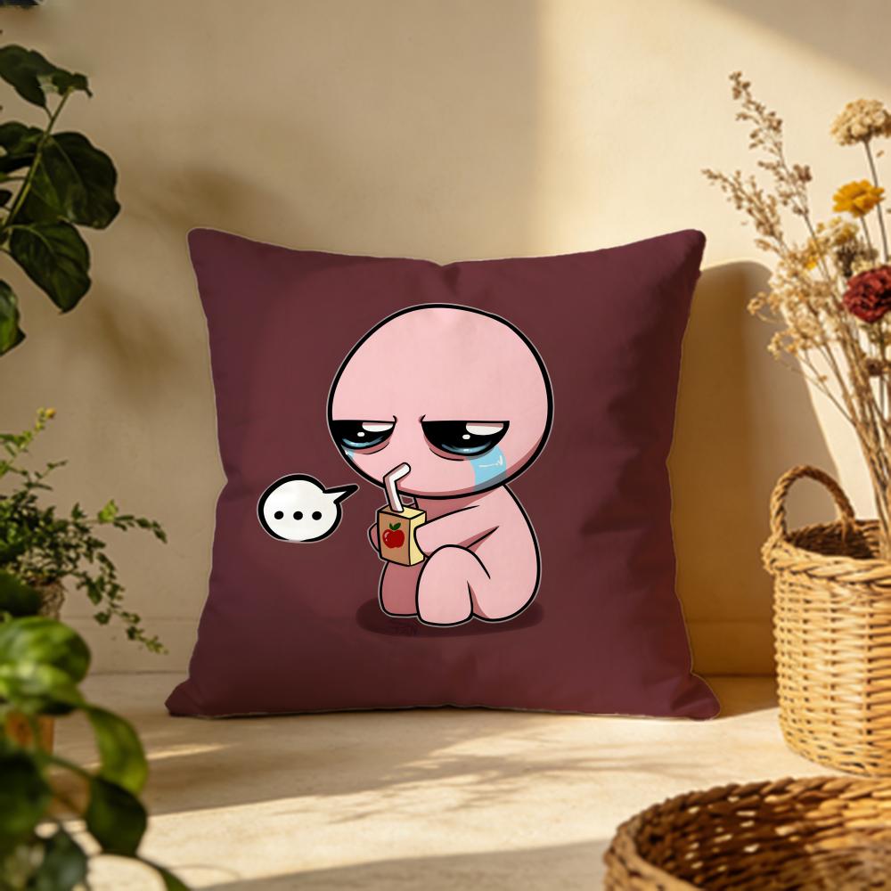 Stylish Tthe Binding of Isaacw Cushion Cover Versatile DoubleSided Pillow Case Fit for Sofa Bed Car Daily Decor