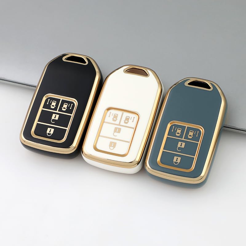Kinotaka TPU key case for Honda sliding on both compatible key cover for Wagon 6th vehicles, sides, Freed/Freed+/Odyssey/Step (new generation), etc.
