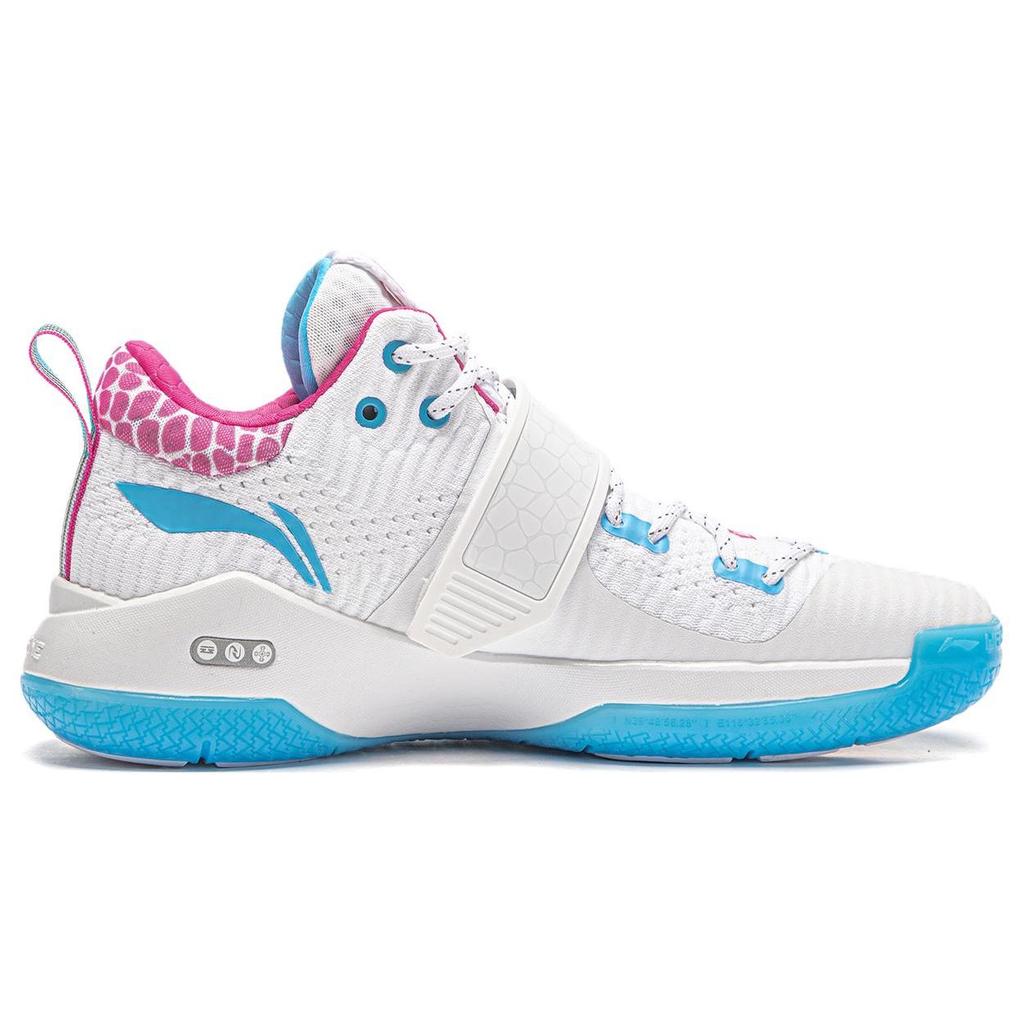 Li-Ning Way of Wade 6 Buzzer Beater Men Sneakers White Blue Pink ABAT131-2