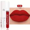 Seksowny aksamitny matowy błyszczyk w płynie szminka błyszczyk Beauty Red Nude wodoodporny długotrwały makijaż