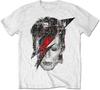 T-shirt David Bowie Oversize Unisexe Court Doux Imprimé T-shirt Oversize Premium Coton Respectueux de la Peau Col Rond Manches Courtes Top