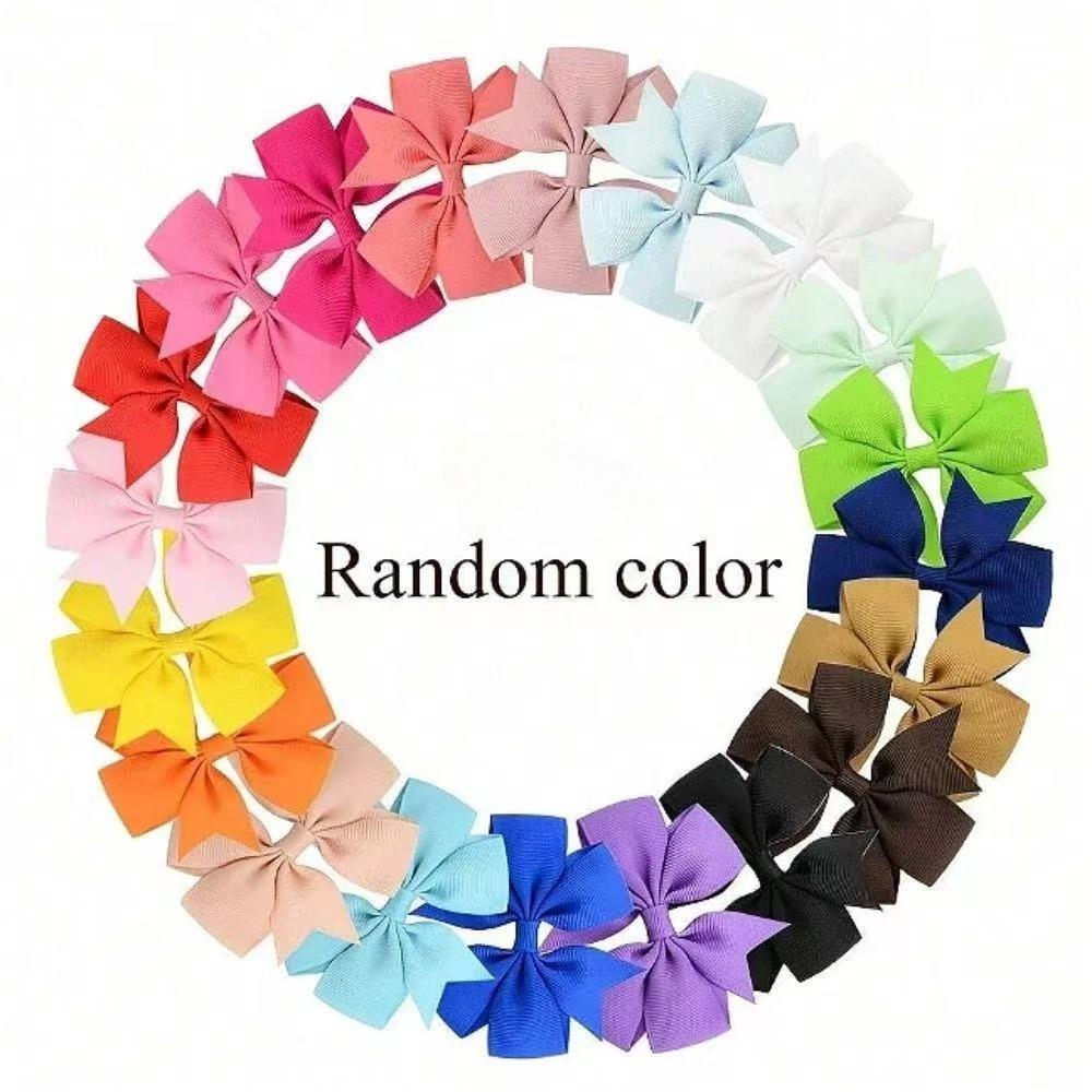 10/20pcs Cute Pet Bow Hair Clips - Random Color Grooming Accessories, Fashion Decor for Cats & Dogs