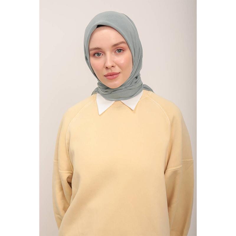 

Хлопковый шарф Miray Water Green 90x90 зеленый свет