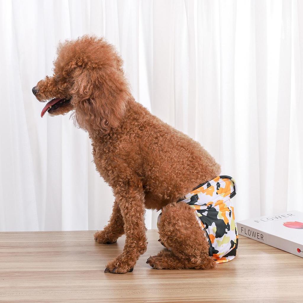 Plaid Washable Safety Diapers for Small Dogs