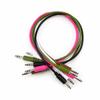 [LAMBDA] Modular Synthesizer Patch Cable Set (White, Black, Brown, Moss Green, Pink) (30cm)