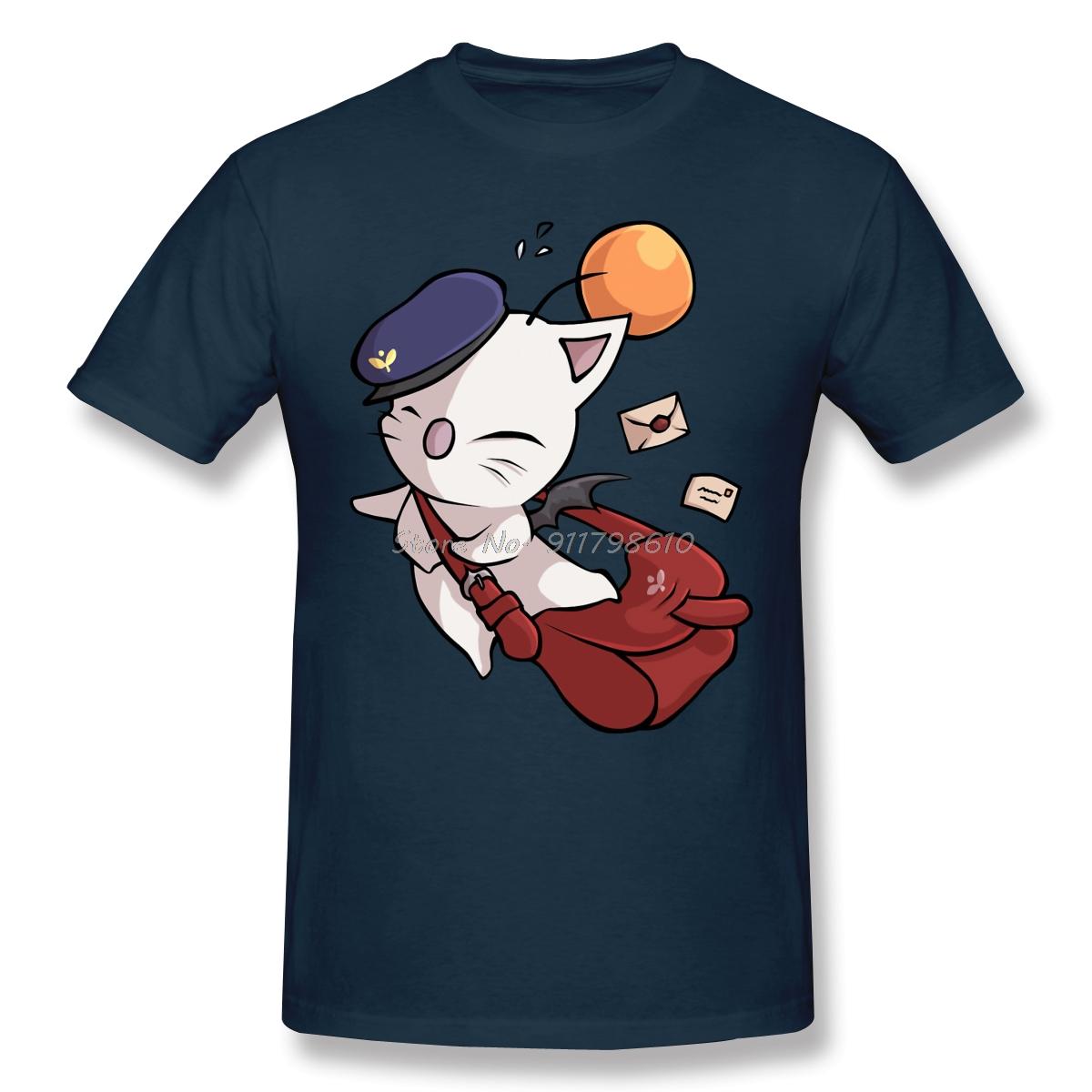 

Delivery Moogle T-Shirt Funny Final Fantasy Clothes Humor T Shirt Anime Men Tee Streetwear Harajuku 4XL