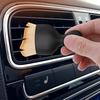 2 Pack Car Interior Cleaning Soft Brushes (Black) - Scratch free, car cleaning brush dusting soft bristles, dashboard air outlet gap dusting brush, fo