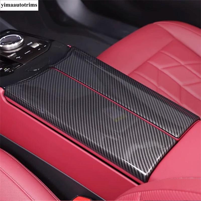 Car Seat Backrest USB Port Decorative Panel / Central Control Armrest Box Cover Trim Accessories For BMW 5 Series G60 2024 2025