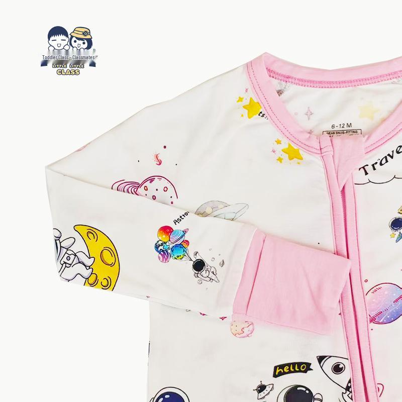 Bamboo Fiber Cartoon Baby Romper Jumpsuit Bodysuit