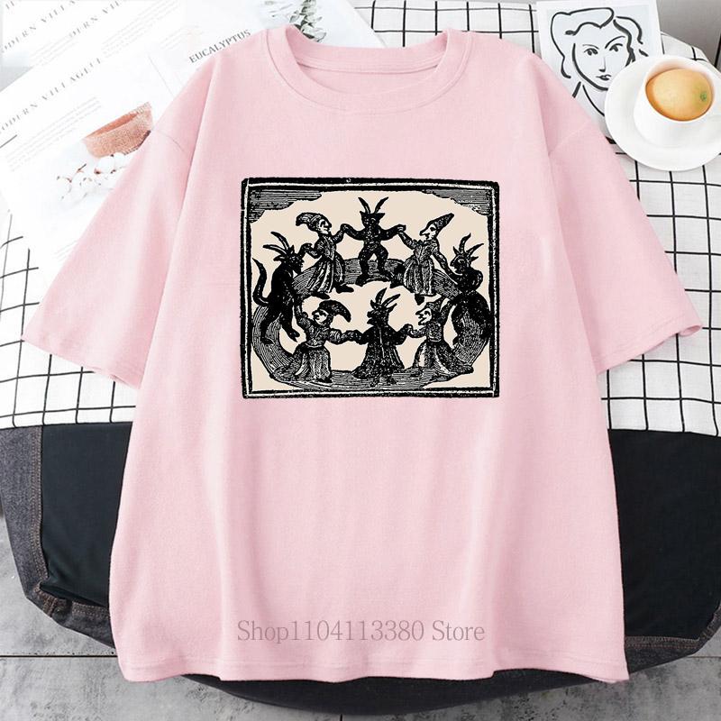 Women Clothing Summer Casual Fashion Gothic Vintage Oversize Short Sleeve Tops Tshirts Unisex ONeck Retro Streetwear Tshirts