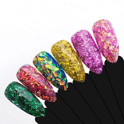 Nagel Pailletten Holographische Chamäleon Unregelmäßige Paillette Konfetti Glitter Pulver Maniküre Zubehör