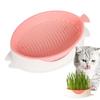 Seed Sprouter Tray Soil-Free Seedling Cat Grass Sprout Plate Hydroponic Plant Pots Pet Cat Sprout Dish Growing Pot Garden Supply