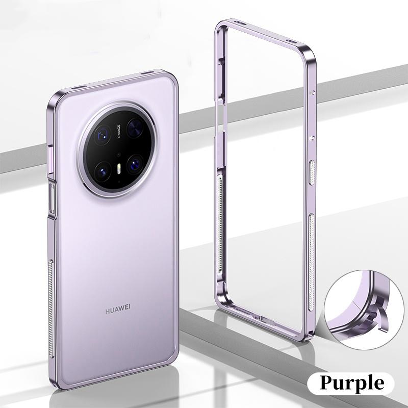 Luxury Metal Bumper Case For Huawei Mate 70 Pro+ / Pro / RS / 70 Aluminium Frame Protective Cover & Metal Lens Protection Film