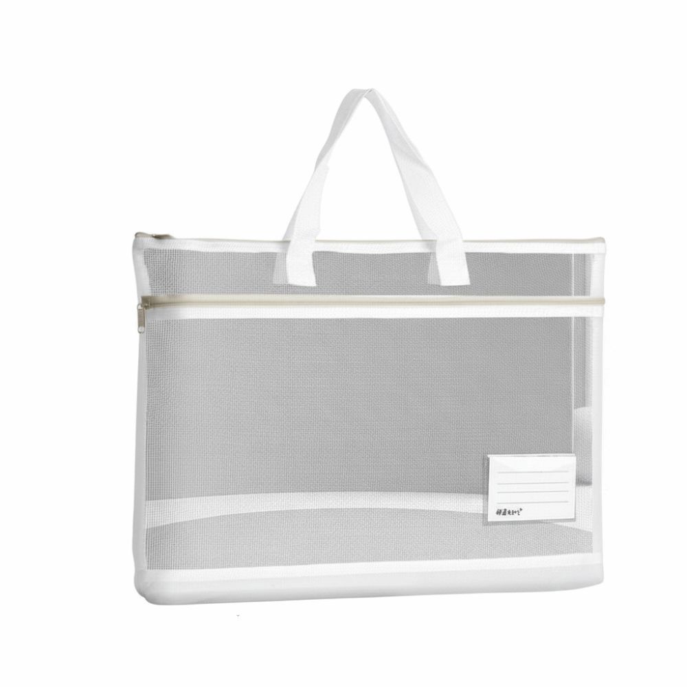 Zip Handbag A3 Mesh Art Bag Large Capacity a4 Test Paper Bag 8k Sketch Drawing Album  Stationery