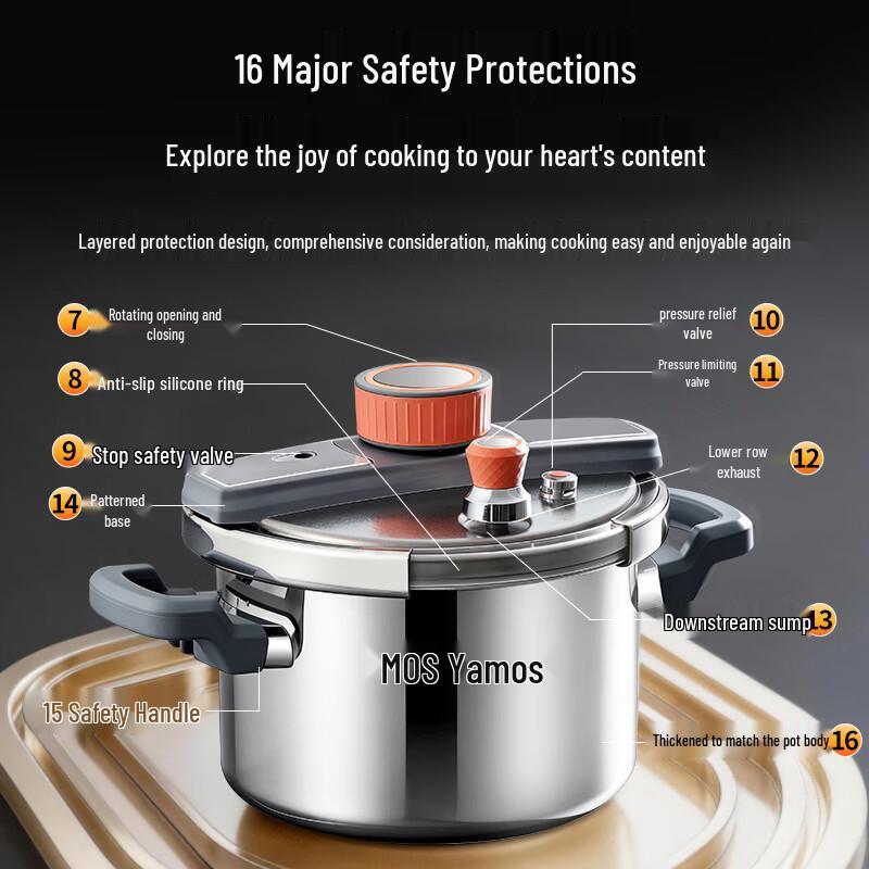 Amos Pure Titanium Pressure Cooker