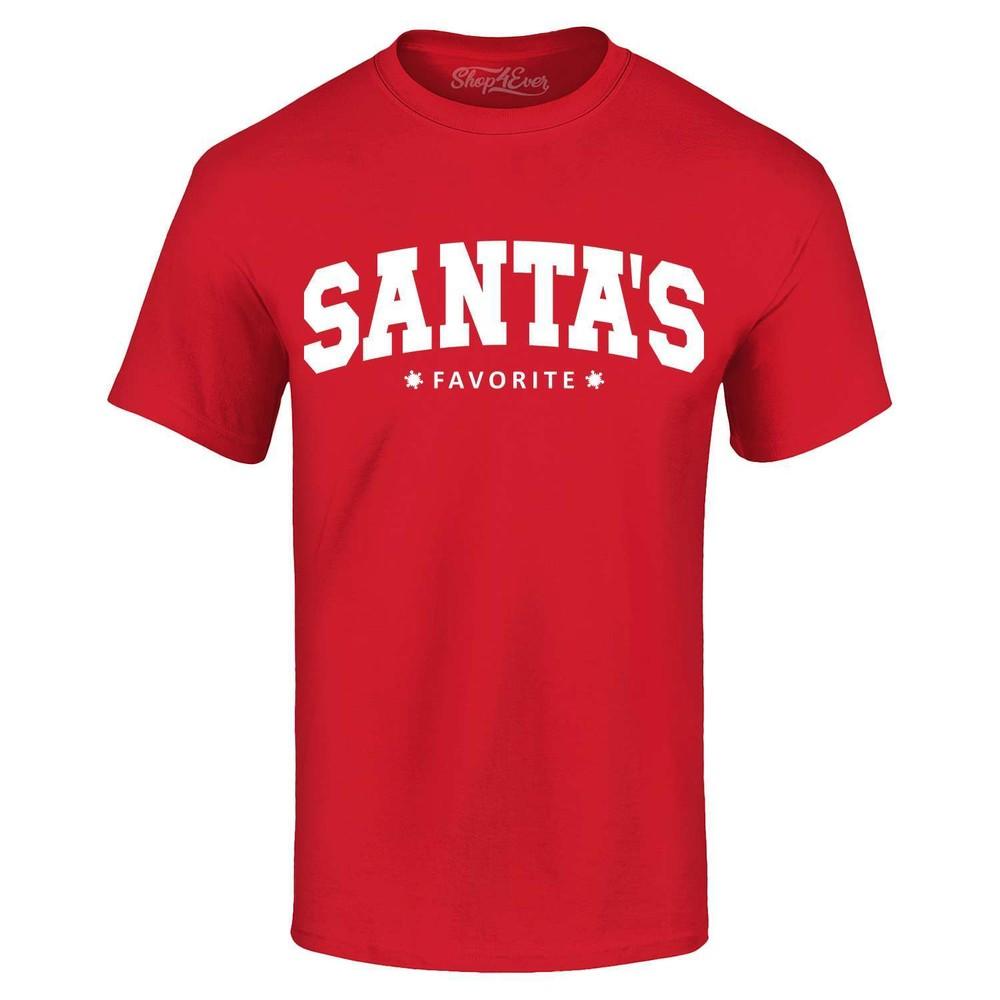 

Santa s Favorite Varsity Style T-shirt Christmas Shirt 2XL