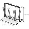 Yardwe Cup Drying Rack Japanese- Style Iron Mug Glass Bottle Organizer Tree Beer Wine Glass Shelf Drainer Stand Shelf Hook for Home Counter