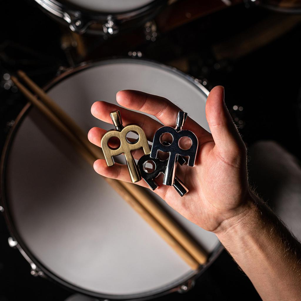 MEINL Stick Brush Meinl Tuning Key Kinetic Key Black Nickel SB501 & (Drum Key)