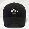 Creative BLACK Font Design Baseball Cap High Quality Unisex Soft And Comfortable SweatAbsorbing Breathable Outdoor Casual