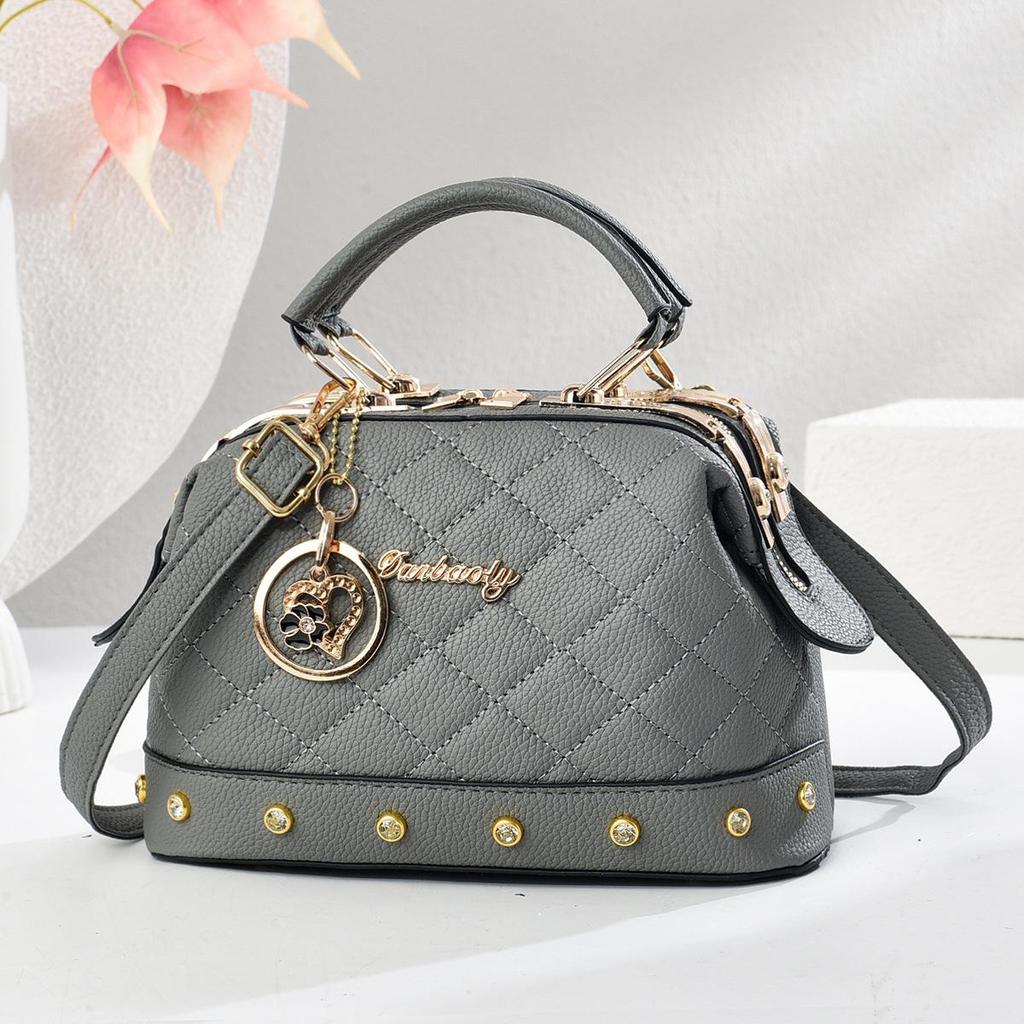 Kissenförmige Handtasche 2025: Stilvolle Damen-Schultertasche mit großem Fassungsvermögen und Stickerei