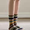 Biarritz Socks Misa Striped Crochet Knit Socks 2 Colors