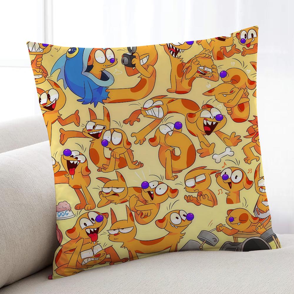 Cartoon Cute CCatdogES cushion cover Home Bedding Sofa living Room pillowcase Simple Soft Skin Cushion Cover Party Gift