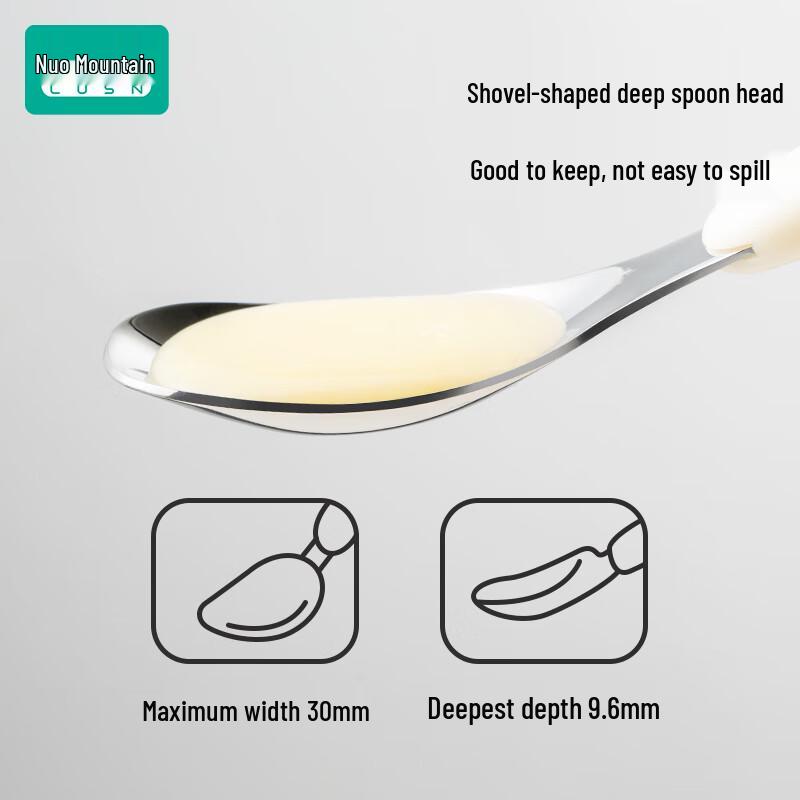 Baby Yuan Bao 316L Stainless Steel Self-Feeding Spoon