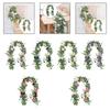 Floral Vines Greenery Garland Artificial Eucalyptus Flowers Wedding Party Table Decor for Arch Wall Fireplace Backdrop Ornament