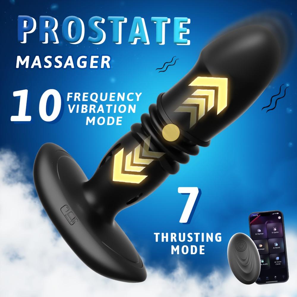 Thrusting Sex Toy Anal Plugs Anal Toy Remote Control Vibrating Butt Plug G Spot Vibrator Anal Bead Vibrating Thrusting Prostate