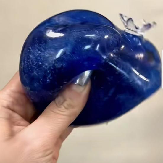 Desktop Stress Reliever Blueberry Ball Soft TPR Fidget Squeeze Toy with Elastic Ball Smooth Fluid High Decompression for Anxiety Relief Sensory