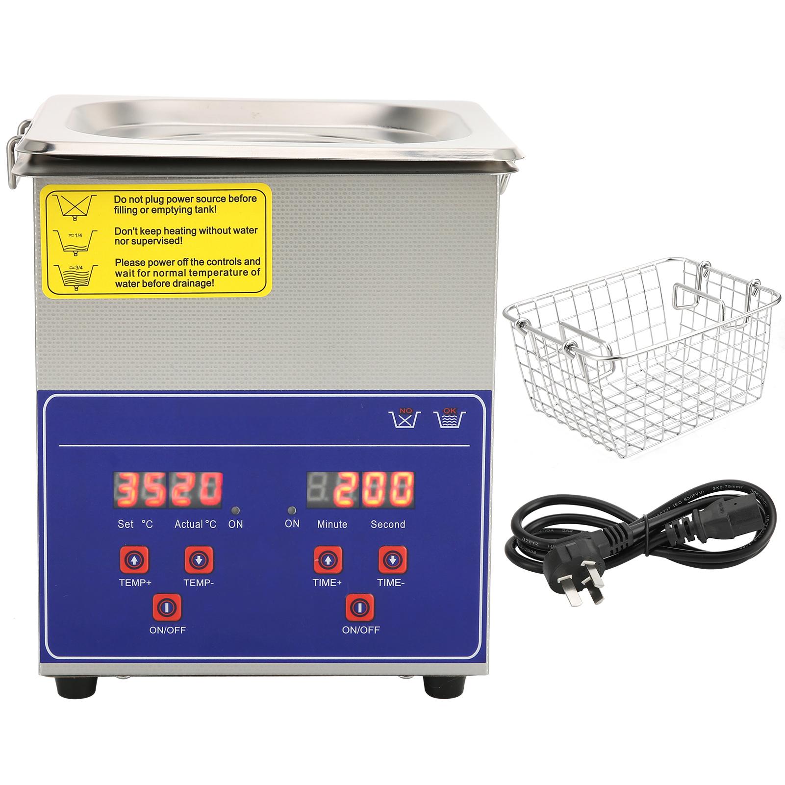 

2L Machine Industrial Digital Stainless Steel Heater Timer Cleaning Equipment 2L PS‑10A