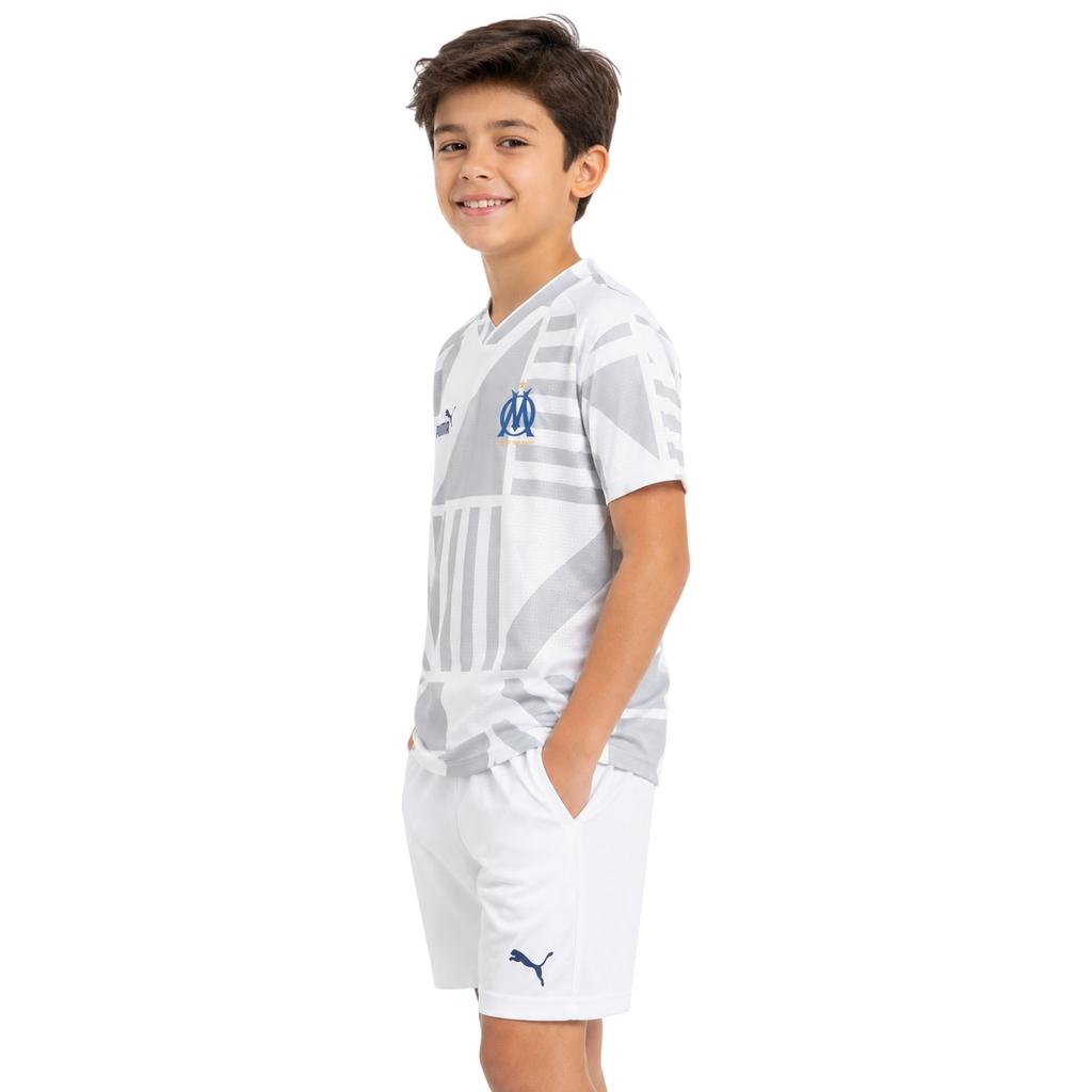 Puma Olympique de Marseille Kurzarm-Trainingsshirt für Kinder