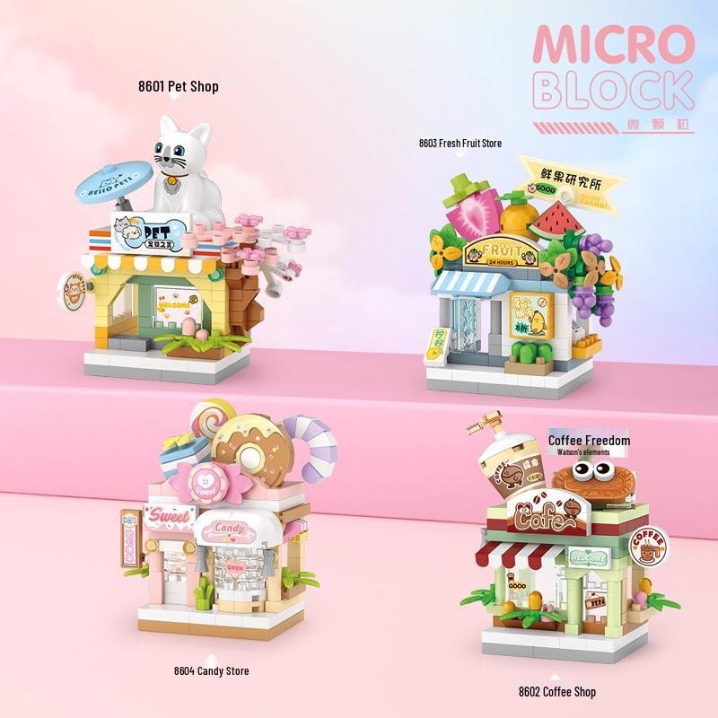 Loz Micro-Particle Pet Shop Ferris Wheel Scene Miniature Building Blocks - Children's Toys & Christmas Gift