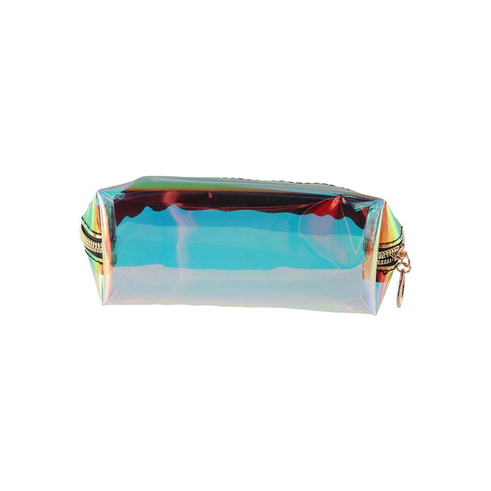 Transparent Tote Storage Bag Zipper Makeup Pouch Toiletry Organizer Wash Bag Travel Cosmetic Bag